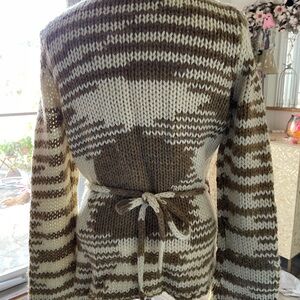 Old Navy Tan and Cream Women's Cardigan